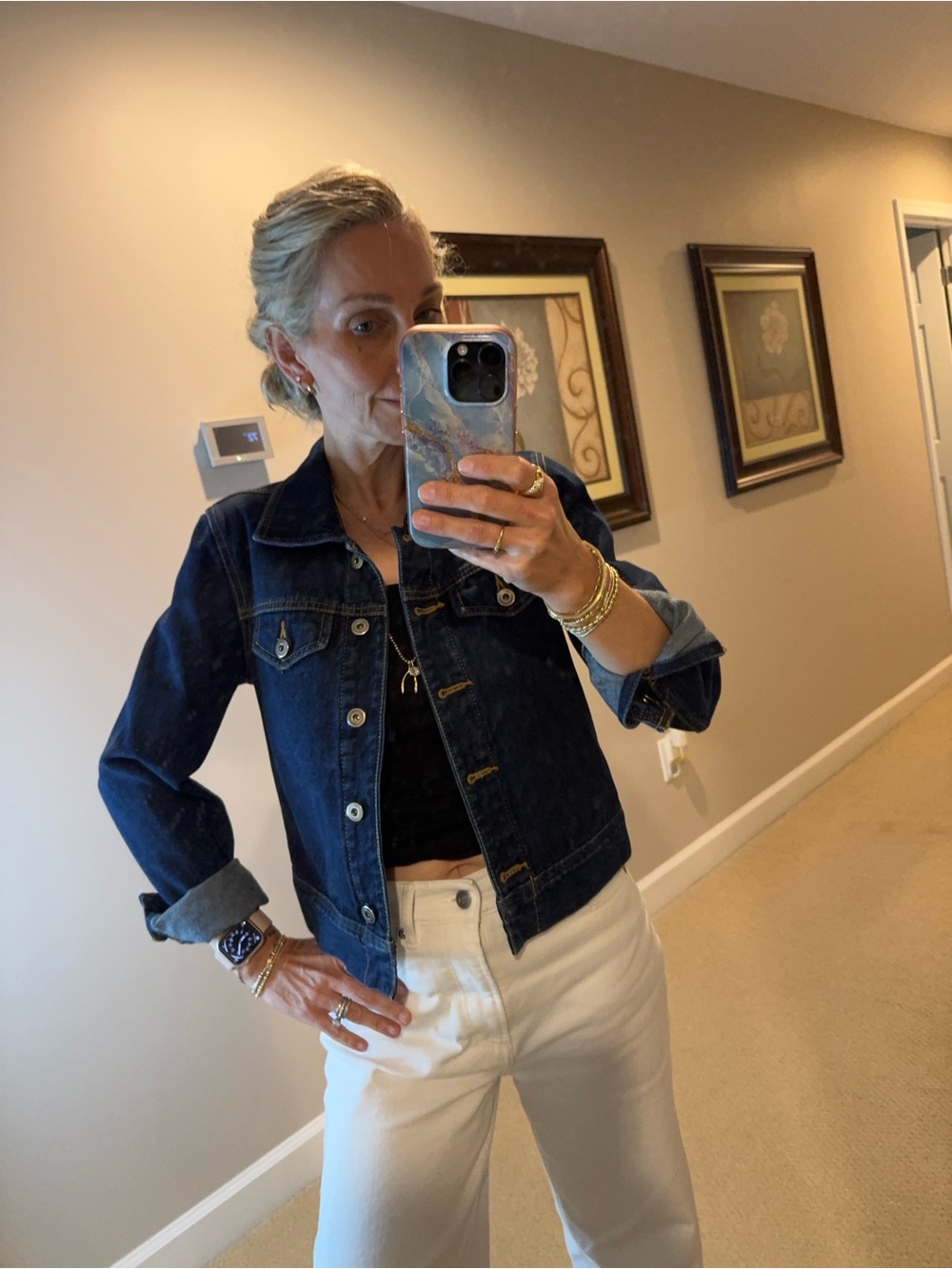 Rubbish Dark Blue vintage Denim Jean Jacket